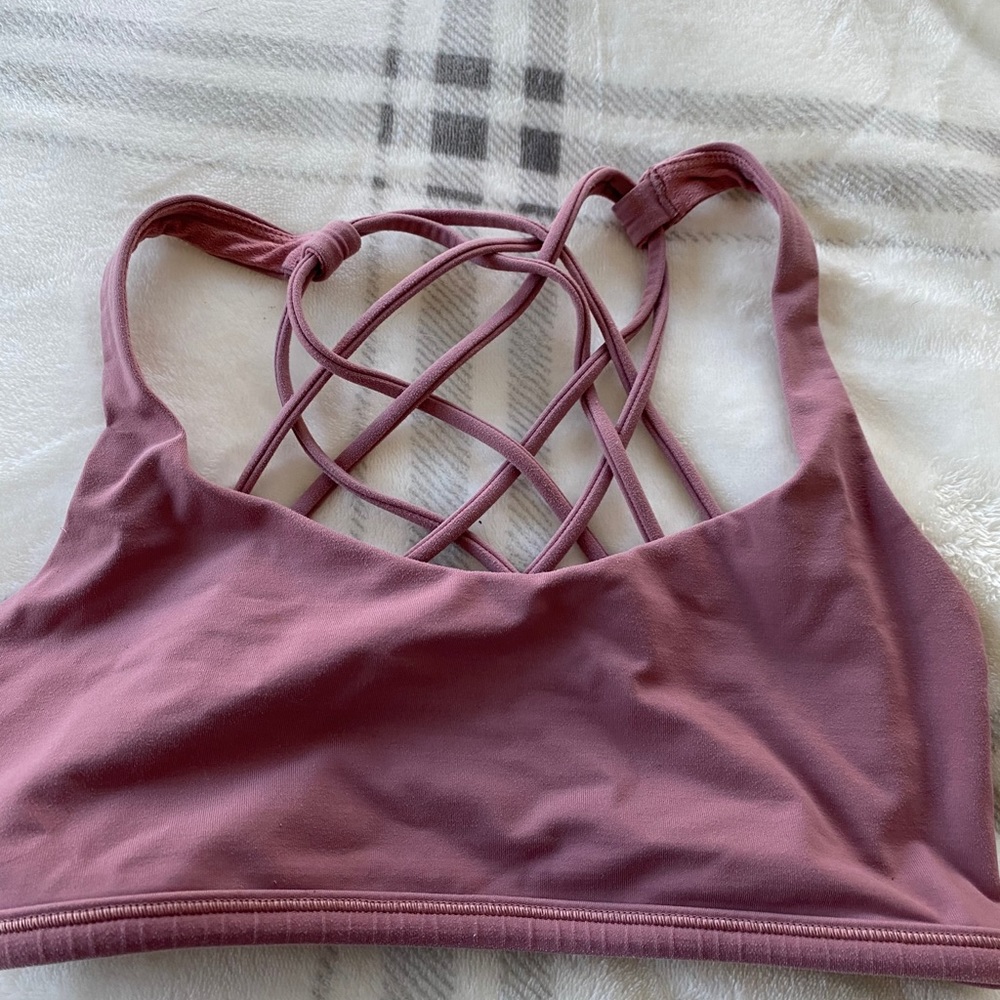 Women’s Pink Lululemon Free to be Wild Bra